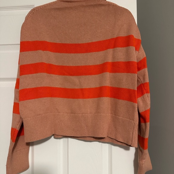 LUCIE STRIPED POLO SWEATER - Velvet by Graham & Spencer Size Large - Picture 8 of 8